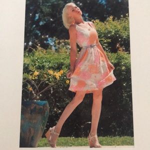 Eliza J lined linen dress with belt size 2